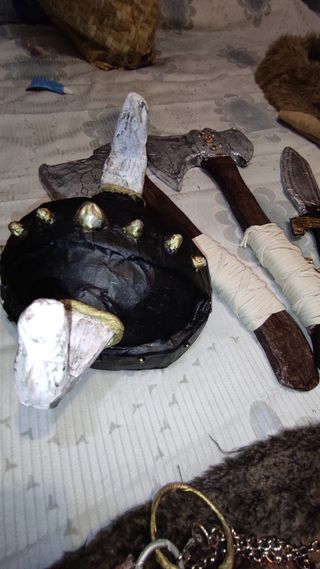 Disfraz de Vikingo hecho a mano.