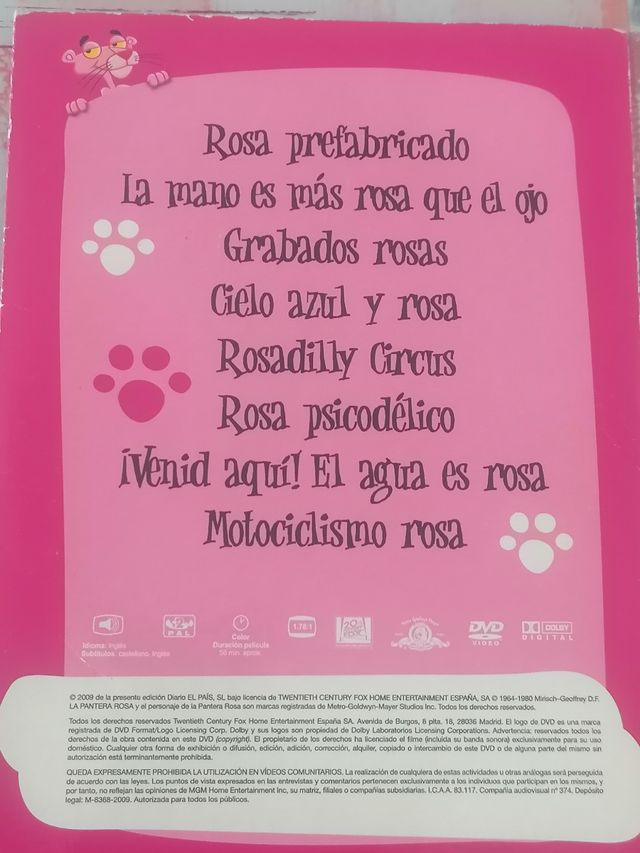 8 DVD La Pantera Rosa
