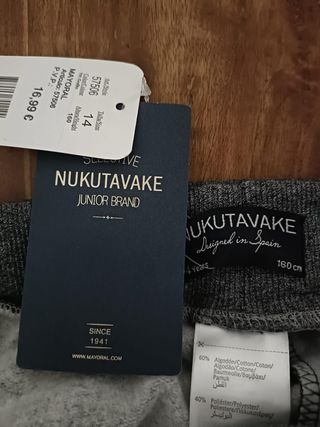 Pantalón chándal niño NUKUTAVAKE grises