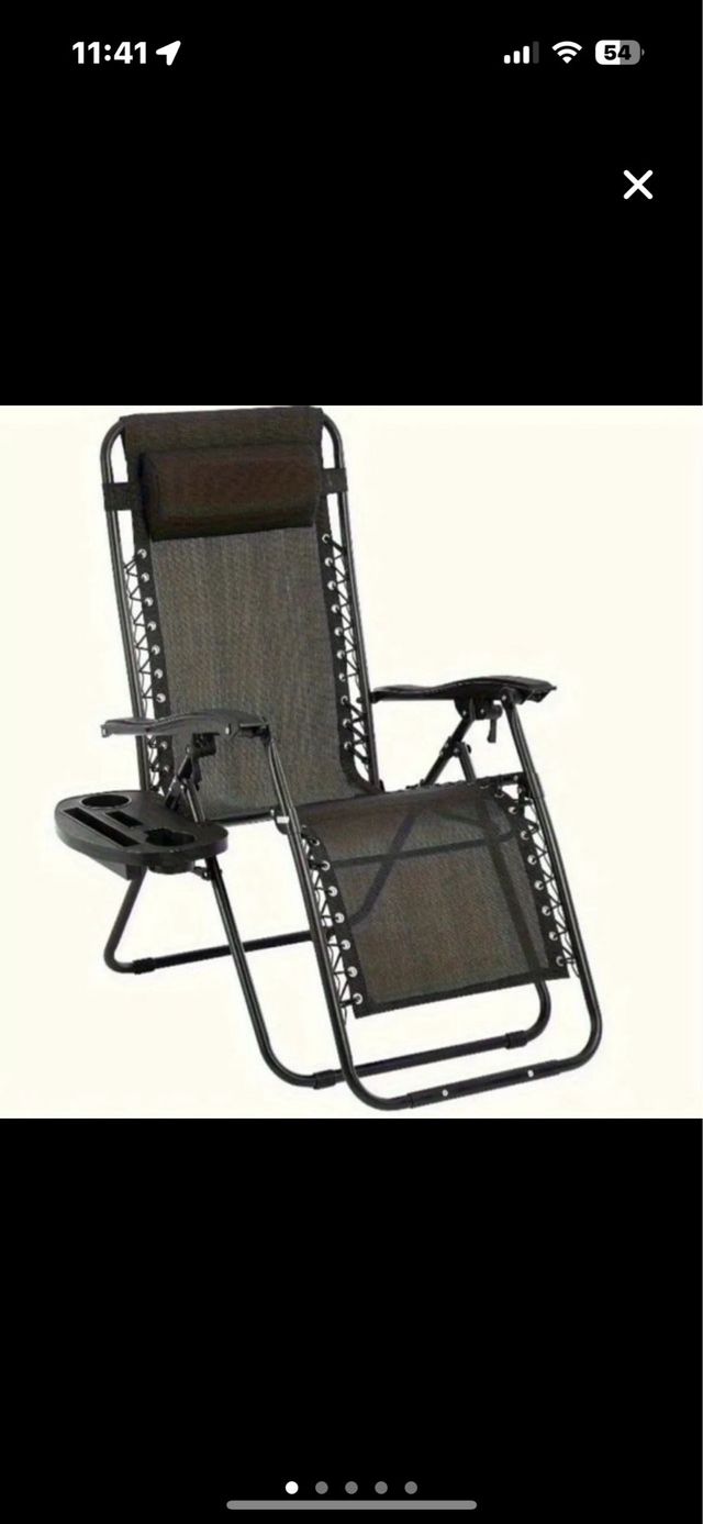 Silla reclinable negra
