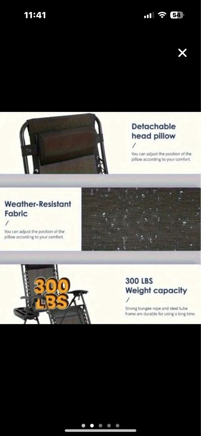 Silla reclinable negra