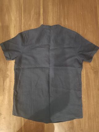 Camisa Benetton - Azul Marino - Manga Corta