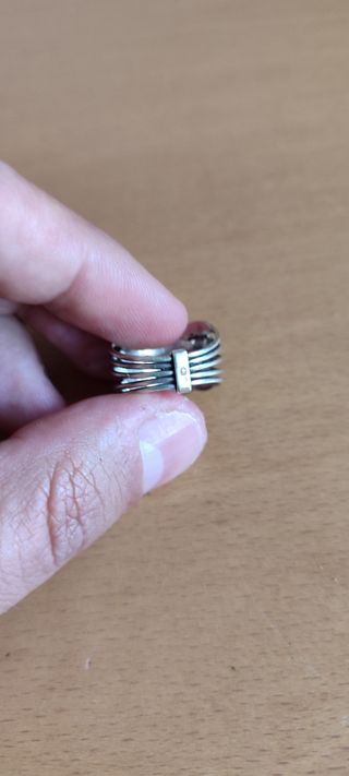 ANILLO PLATA ARTESANAL VINTAGE
