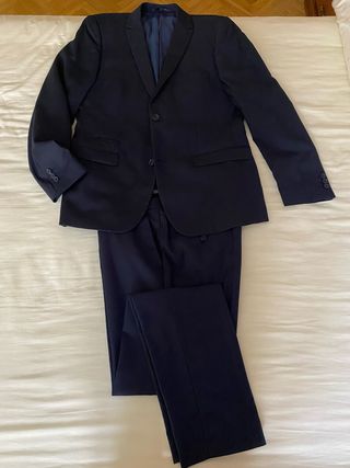 Traje caballero azul marino