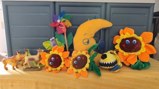 Peluche girasoli & luna: giocattoli bimbi