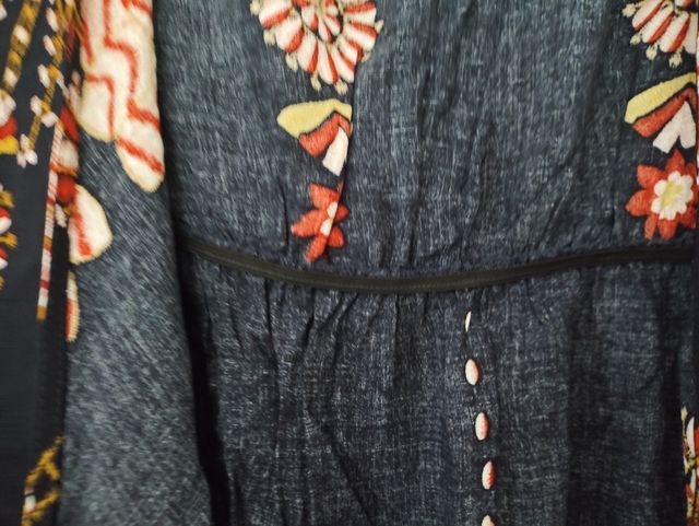 Vestido largo estampado 