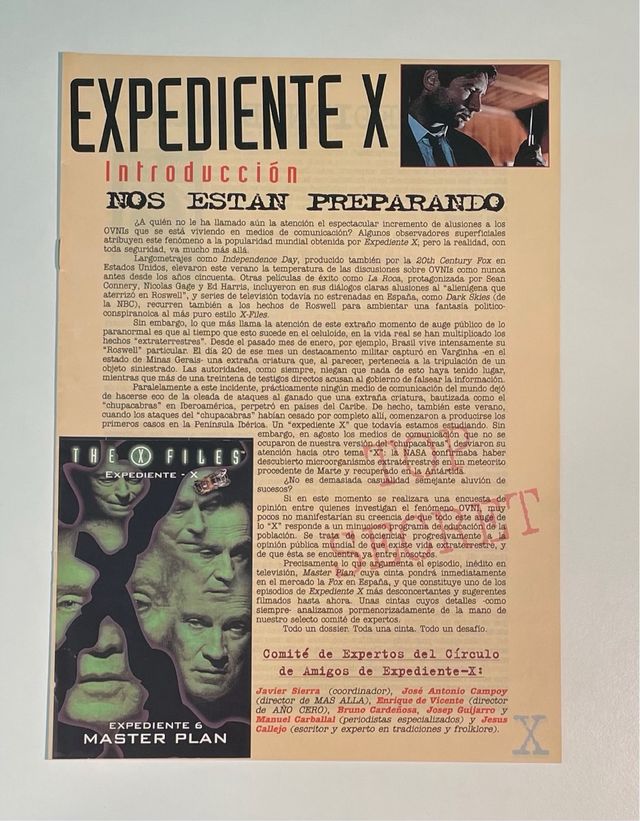Revista Círculo de Amigos de Expediente X