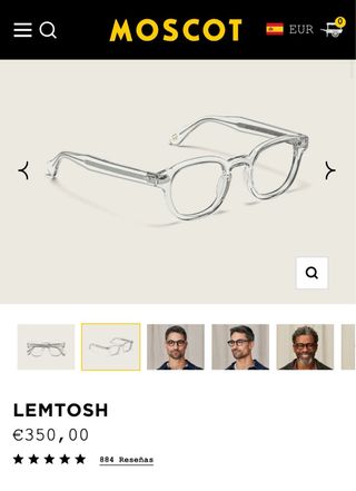 Gafas Moscot Lemtosh - Beige/Verde