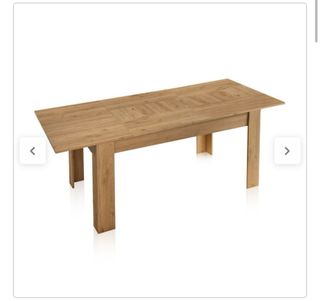 Mesa de comedor extensible y 4 sillas en roble 