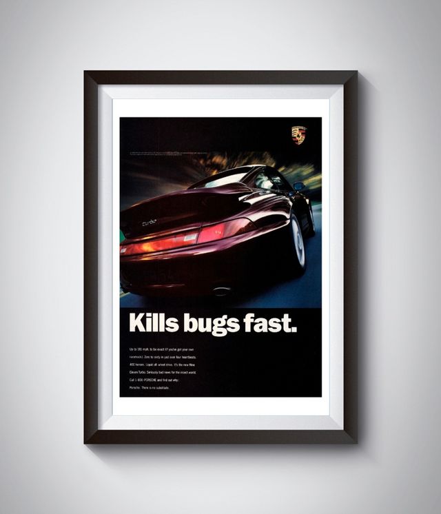 Porsche 911 Turbo - Cartel publicitario 993