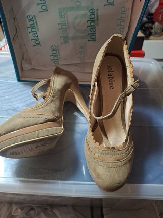 Tacones Lolablue beige