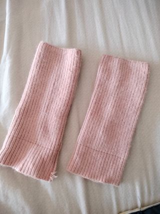 Manguitos rosa | guantes de lana