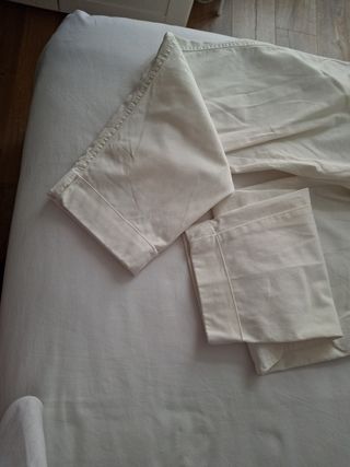 Pantalón Zara blanco roto XS