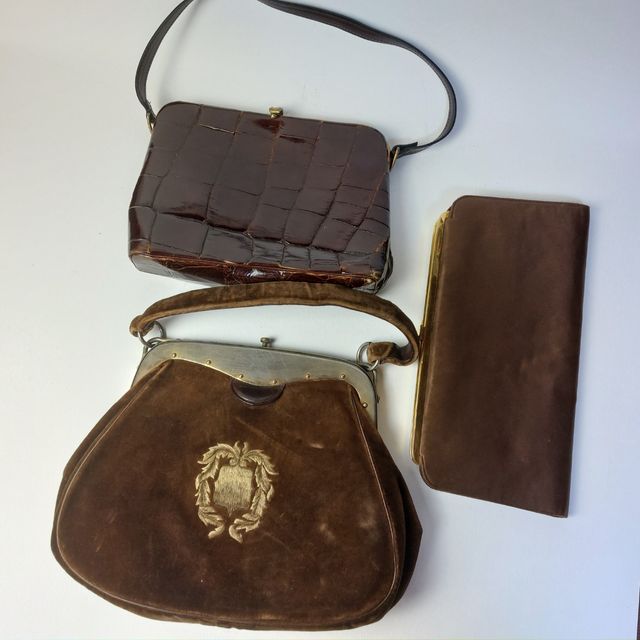 3 Borsette Vintage Marroni