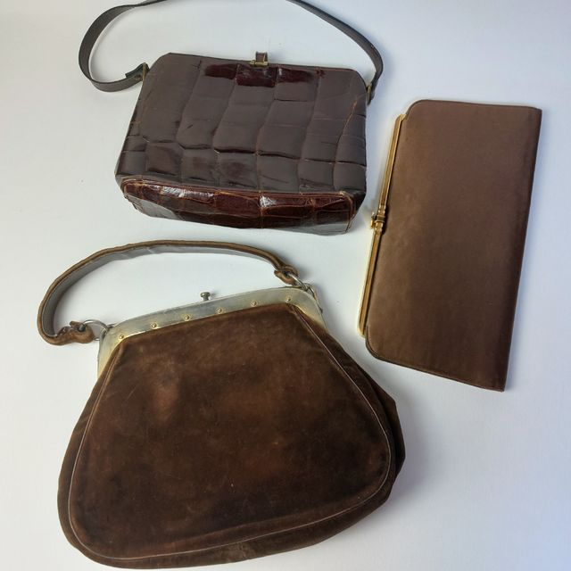 3 Borsette Vintage Marroni