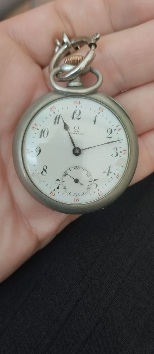 Reloj Omega antiguo plata