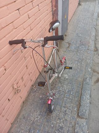 Mini bici plegable metalica