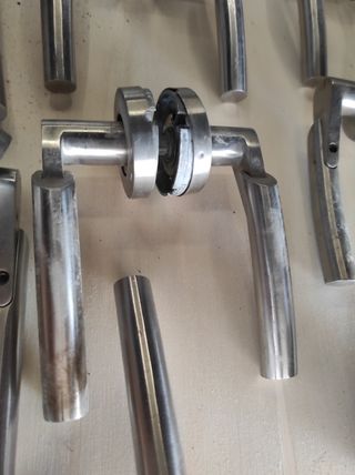 10 Manetas puerta acero inoxidable