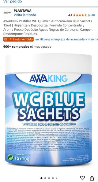 Pastillas WC quimico (camper/caravana)