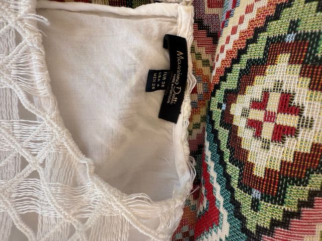 Blusa Massimo Dutti blanca