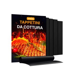 6 alfombrillas para barbacoa y Horno 40 x 33