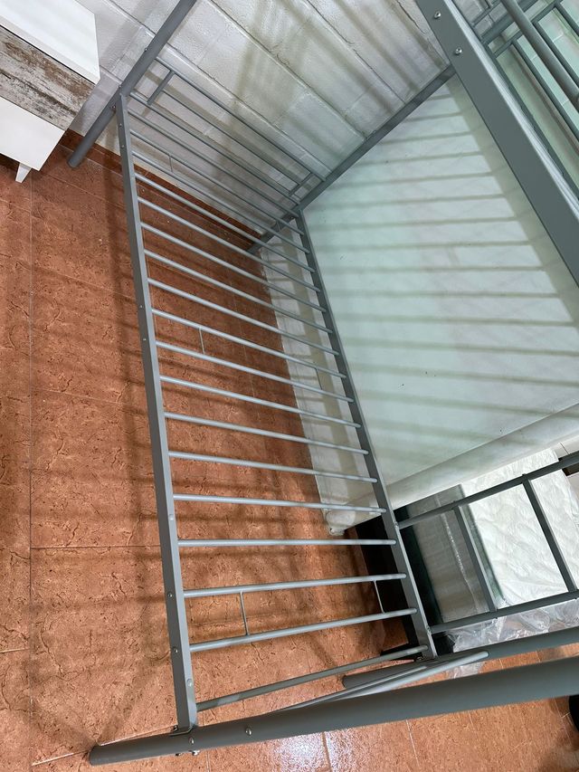 Litera metálica gris 90cm - Oferta