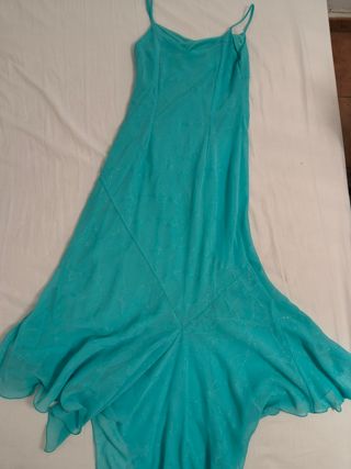 Vestido turquesa fiesta