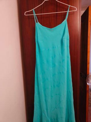 Vestido turquesa fiesta