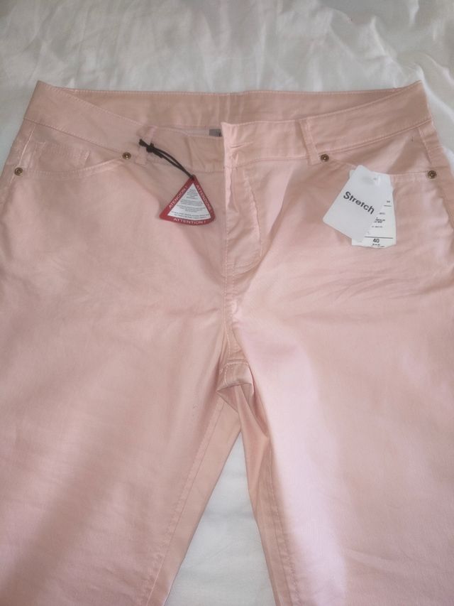 Pantalones Rosa L-40-12, Nuevos
