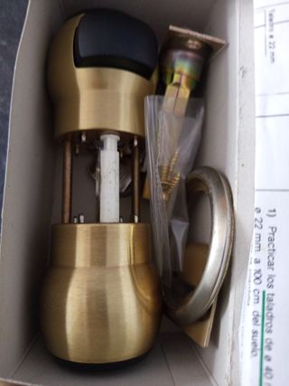 Pomo puerta latón satinado Cerraval 60mm