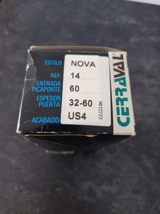 Pomo puerta latón satinado Cerraval 60mm