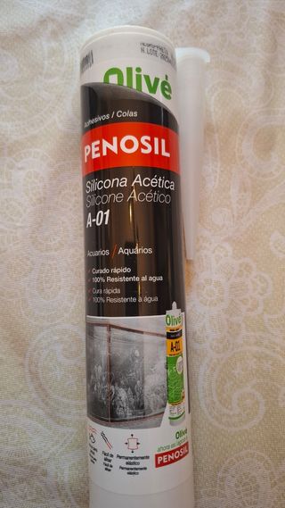 Silicona acética Penosil A-01 Negra