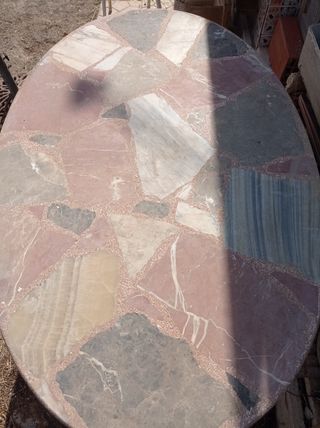 Mesa ovalada mármol - exterior