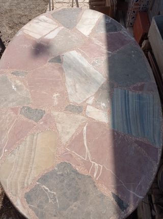 Mesa ovalada mármol - exterior