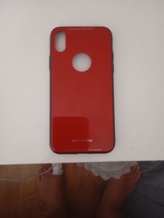 iPhone X negro 64GB con cargador y fundas 
