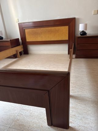 Cama 1,35x1,90madera 
