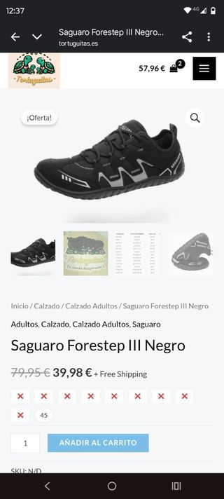 Zapatillas Saguaro Forestep III - 45