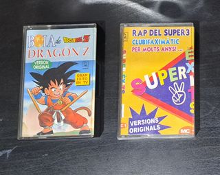 2 Cintas Casete: Dragon Ball Z & Rap