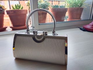 Bolso fiesta plata - elegante