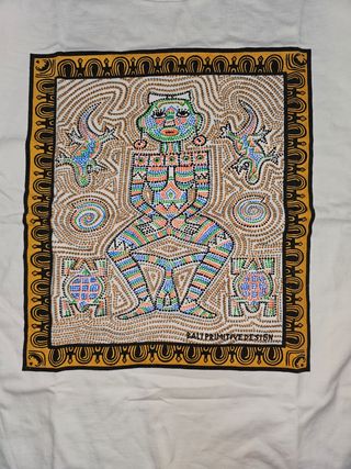 Vintage 90's Bali Primitive Design Hand made Art