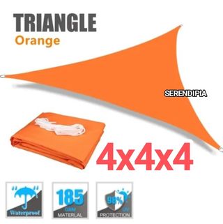 TOLDO VELA TRIANGULAR IMPERMEABLE 4X4X4