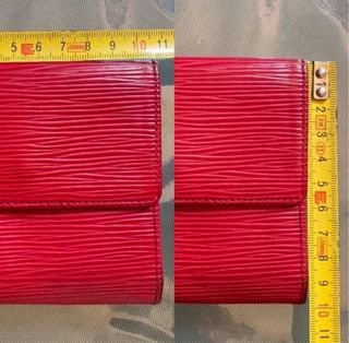 LOUIS VUITTON BILLETERA MONEDERO PIEL EPI ROJA