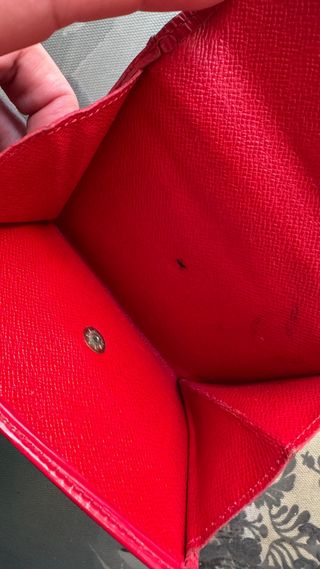 LOUIS VUITTON BILLETERA MONEDERO PIEL EPI ROJA