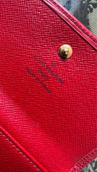 LOUIS VUITTON BILLETERA MONEDERO PIEL EPI ROJA