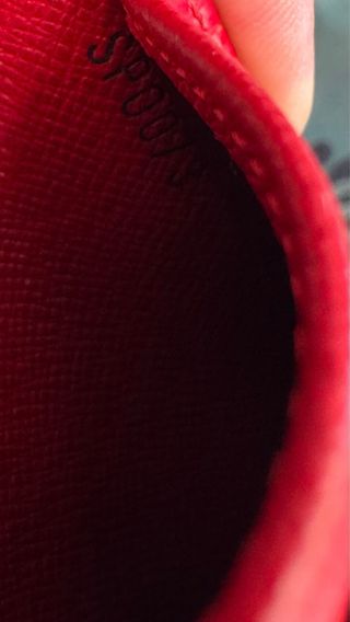 LOUIS VUITTON BILLETERA MONEDERO PIEL EPI ROJA