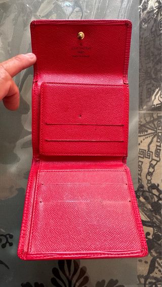 LOUIS VUITTON BILLETERA MONEDERO PIEL EPI ROJA