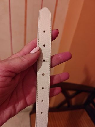 Cinturón mujer blanco