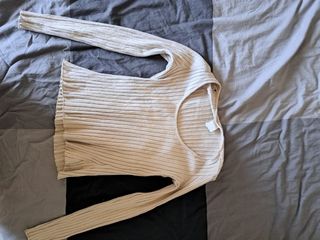 Maglia beige H&M M - a costine