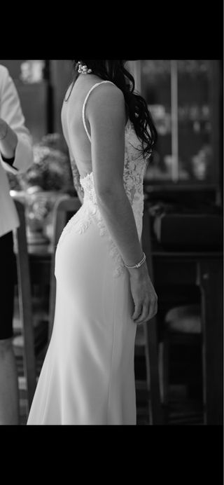 Vestido novia talla XS blanco