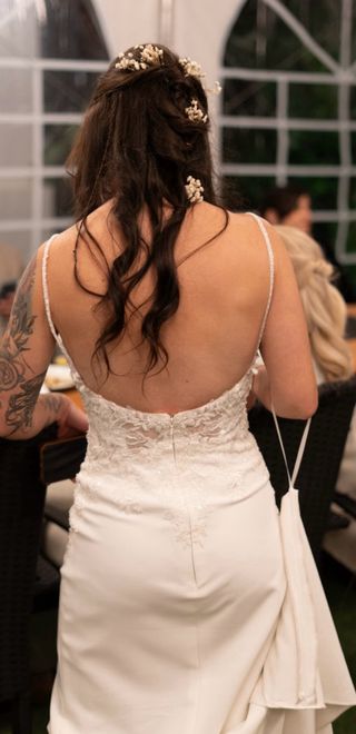 Vestido novia talla XS blanco